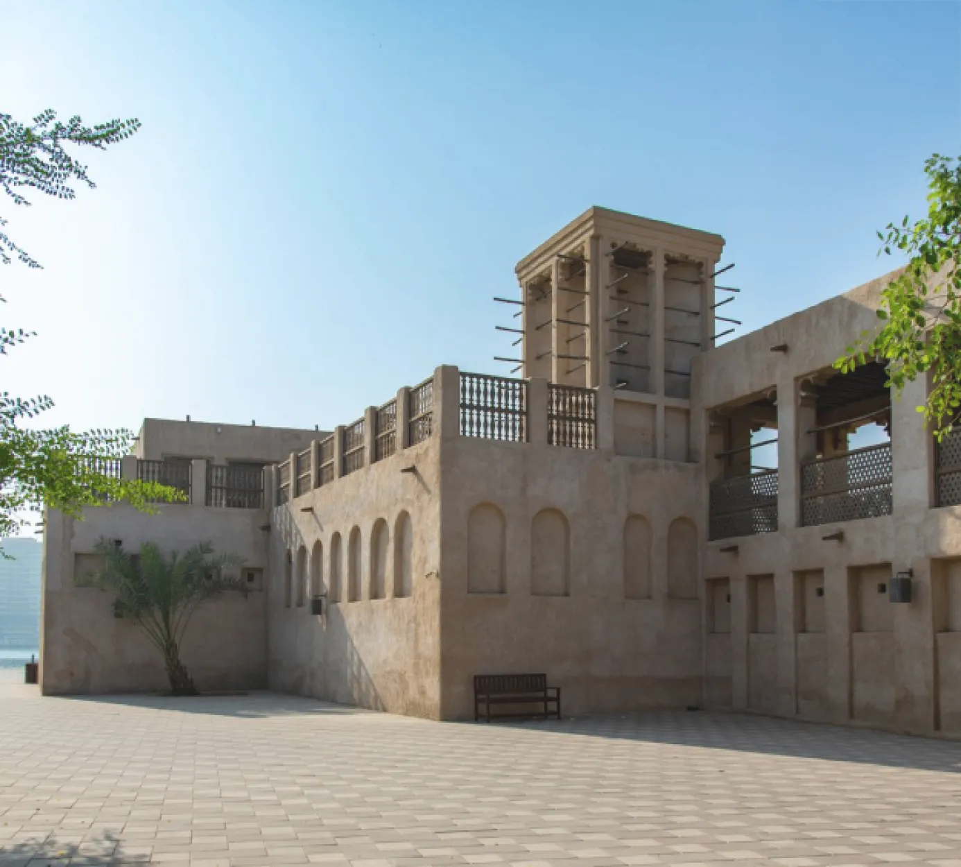 Traditional Emirati architecture the Sheikh Saeed Al Maktoum House, featured at ICOM Dubai 2025
